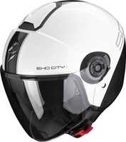 Kask motocyklowy otwarty SCORPION EXO-CITY II Carbo biały czarny L