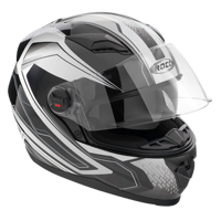 Kask motocyklowy ROCC 321 czarno-szary