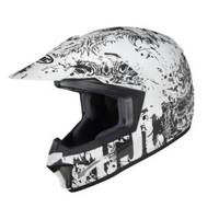 Kask motocyklowy HJC JUNIOR CL-XY II CREEPER WHITE/BLACK