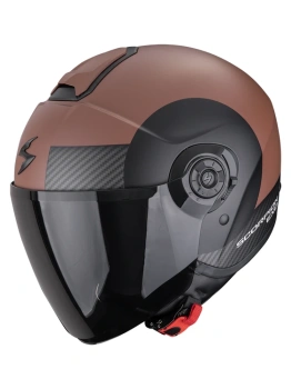 Kask motocyklowy otwarty SCORPION EXO-CITY II SHEER Matt Brown-Black