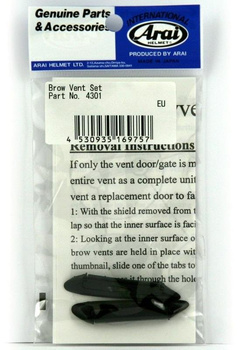 Wloty wentylacyjne ARAI na szybkę VAS-V brewki 2szt