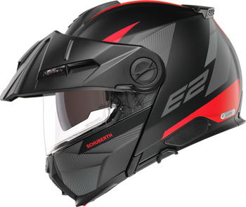 Kask motocyklowy szczękowy SCHUBERTH E2 ECE Defender Red czerwony