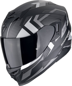 Kask motocyklowy integralny SCORPION EXO-520 EVO AIR SENSUS czarny mat srebrny