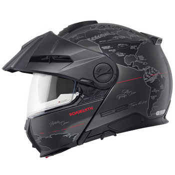 Kask motocyklowy szczękowy SCHUBERTH E2 Atlas Anthracite szary