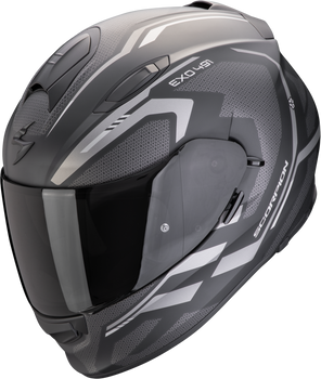 Kask motocyklowy integralny SCORPION EXO-491 KRIPTA czarny mat srebrny