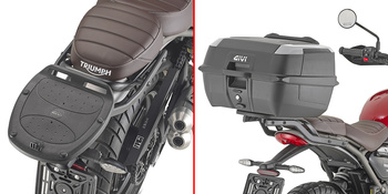 GIVI STELAŻ KUFRA CENTRALNEGO MONOLOCK (BEZ PŁYTY) - TRIUMPH SCRAMBLER 400 X (24)