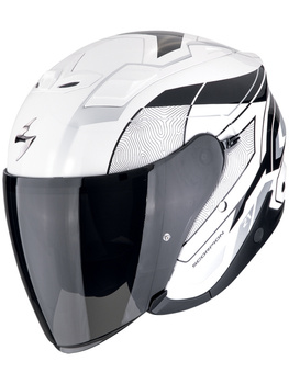 Kask motocyklowy otwarty SCORPION EXO-Z1 VUE White-Black-Silver
