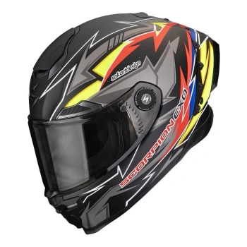 Kask motocyklowy integralny SCORPION EXO-RACE AIR MOVE ON Matt Black-Red-Yellow