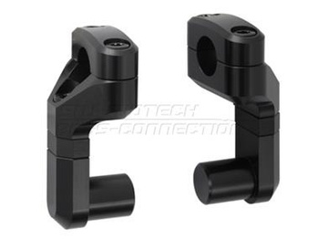 Zestaw podwyższający kierownicę 28mm podwyższenie 50-60mm regulacja odchylenia black