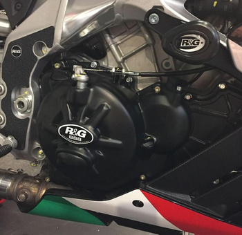 Zestaw osłon silnika RG RACING APRILIA RSV4 09-14 V4 TUONO 11-17 (2 części) BLACK RACE