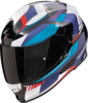 Kask motocyklowy integralny SCORPION EXO-491 ABILIS czarny-niebieski-czerwony