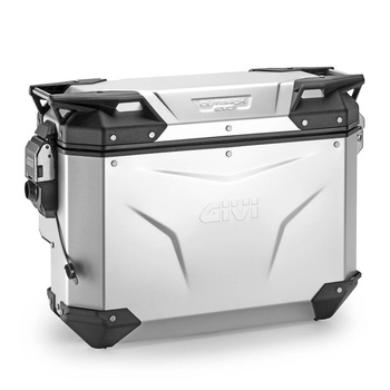 GIVI KUFER BOCZNY GIVI TREKKER OUTBACK EVO SMART OBKEVS33AAR, 33 LITRÓW, ALUMINIOWY ANODYZOWANY  (PRAWY WCIĘTY)