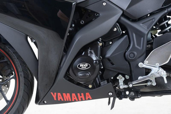 Zestaw osłon silnika RG RACING YAMAHA YZF-R25 14-/YZF-R3 15-/MT-25/MT-03 (2 części) BLACK RACE