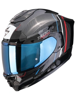 Kask motocyklowy integralny SCORPION EXO-1500 CARBON AIR ZITY Black-Red-Blue