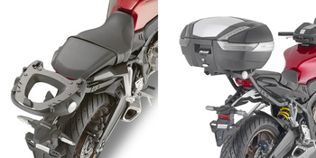 GIVI STELAŻ KUFRA CENTRALNEGO (BEZ PŁYTY) - HONDA CB 650 R (21 > 24) / CBR 650 R (21 > 23) (ZAMIAST 1185FZ)