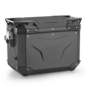 GIVI KUFER BOCZNY GIVI TREKKER OUTBACK EVO SMART OBKEV48BR, 48 LITRÓW, ALU CZARNY(PRAWY)