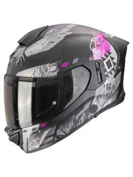 Kask motocyklowy integralny SCORPION EXO-530 AIR HADJI Matt Black-Pink