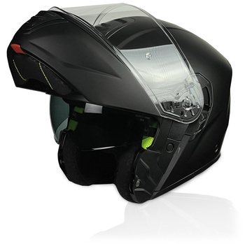 Kask motocyklowy szczękowy NAXA FO7/B czarny mat