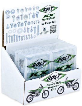 Ekspozytor + 6 x BOLT Track Pack II do Kawasaki KX / KXF
