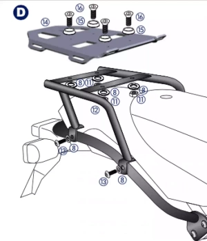 BMW HP 2 (2005-2008) minirack