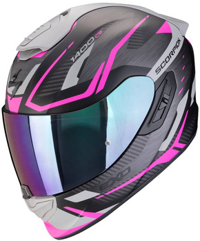 Kask motocyklowy integralny SCORPION EXO-1400 EVO II AIR ACCORD Matt czarny różowy