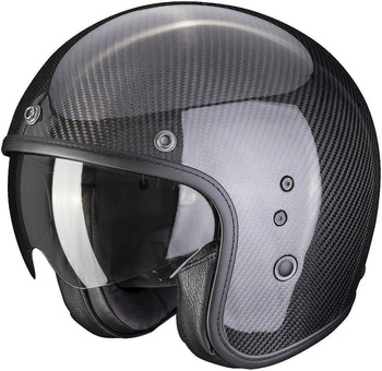 Kask motocyklowy otwarty SCORPION BELFAST EVO CARBON czarny