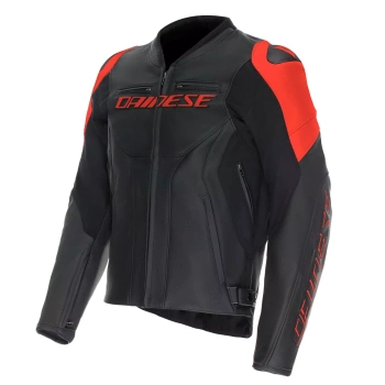 Kurtka motocyklowa skórzana DAINESE RACING 5 czarno czerwona