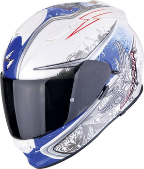 Kask motocyklowy integralny SCORPION EXO-491 RUN biały niebieski