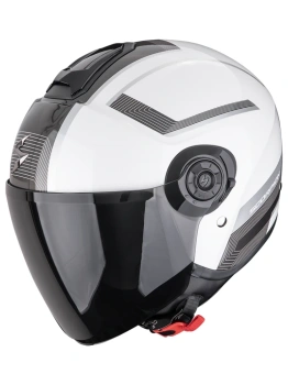 Kask motocyklowy otwarty SCORPION EXO-CITY II COSMOS Pearl white-Silver
