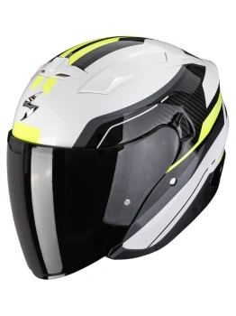 Kask motocyklowy otwarty SCORPION EXO-230 HIPE White-Black-Neon Yellow