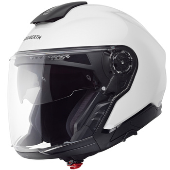 Kask motocyklowy otwarty Schuberth J2 biały połysk