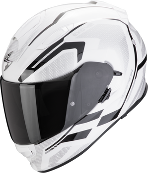 Kask motocyklowy integralny SCORPION EXO-491 KRIPTA biały czarny