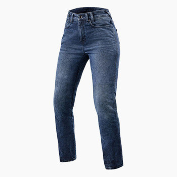 Spodnie Jeansy motocyklowe damskie REV'IT Victoria 2 SF - Medium Blue