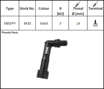 NGK Fajka Świecy XB05FP (kod. 8435) YBX