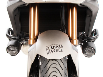 Zestaw adapterów czarny do oryginalnych reflektorów dodatkowych do połączenia z osłoną silnika Hepco&Becker dla Honda NT 1100 / DCT / ES (2025-)