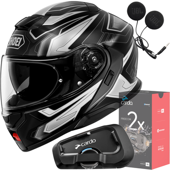 Kask SHOEI NEOTEC 3 Anthem TC-5 M + CARDO Interkom Freecom 2x Single