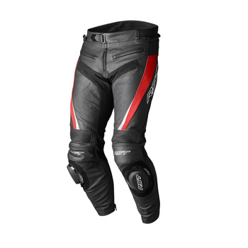 SPODNIE MOTOCYKLOWE SKÓRZANE RST TRACTECH EVO 5 RED/BLACK/WHITE