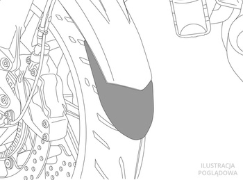 Przedłużenie błotnika do Kawasaki Z900 17-22 (przednie)