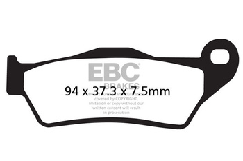 Klocki hamulcowe EBC FA181R (kpl. na 1 tarcze) (odpowiednik PROX 37.102202)