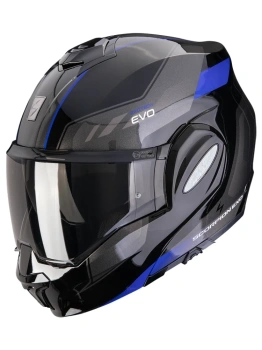 Kask motocyklowy szczękowy SCORPION EXO-TECH EVO SOCIUS Black-Blue