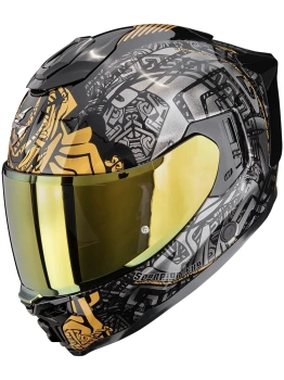 Kask motocyklowy integralny SCORPION EXO-1500 AIR APUS Black-Grey-Gold