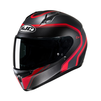 Kask motocyklowy integralny HJC C10 ELIE czarno czerwony