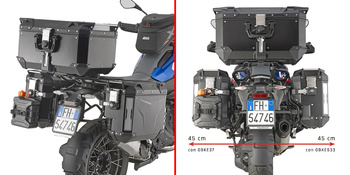 GIVI STELAŻ KUFRÓW BOCZNYCH OUTBACK EVO - BMW R 1300 GS (24) - (UWAGA NA KUFRY - PRAWY WCIĘTY)