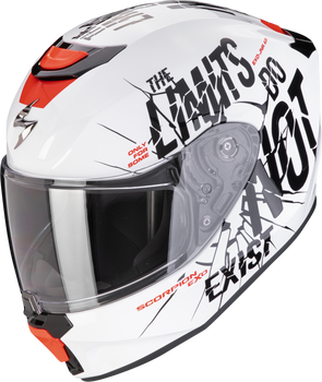 Kask motocyklowy integralny SCORPION EXO-JNR AIR BOUM biały czarny