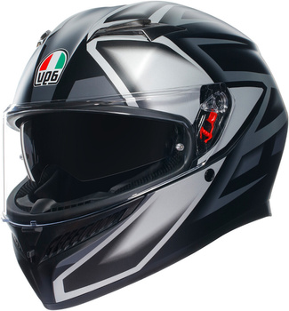 Kask motocyklowy integralny AGV K3 MPLK COMPOUND czarno szary matowy