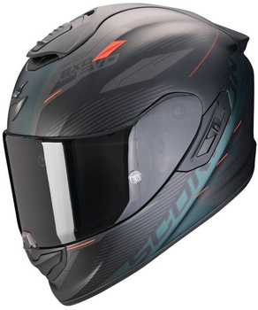 Kask motocyklowy integralny SCORPION EXO-1400 EVO II AIR LUMA Matt czarny zielony