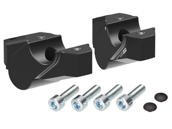 Podwyższenie kierownicy z offsetem 30 mm wysokości, 25 mm tyłu, czarne do Yamaha XT 1200 Z Super Ténéré (2013-2020)