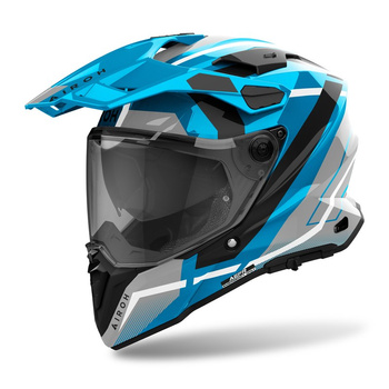 Kask motocyklowy cross/enduro AIROH COMMANDER 2 MAVICK CERULEAN BLUE GLOSS