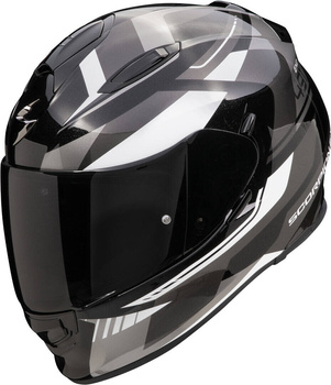 Kask motocyklowy integralny SCORPION EXO-491 ABILIS czarny srebrny biały