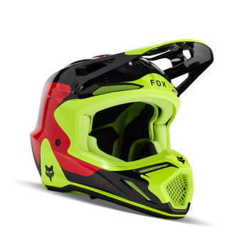 Kask Fox V3 Revise Helmet Red/Yellow